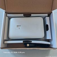 Power bank in repacked box with USB-C cable