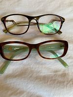 Both eyeglass frames top view