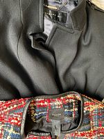 Interior labels showing Barbara Bui and Smythe jackets layered