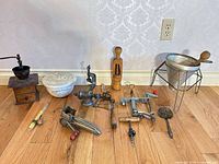 All items grouped on floor for overview