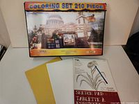 Box front of Art Park Coloring Set 210 Piece with paper pads