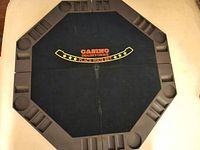 Top view showing felt surface, rail, cup and chip holders