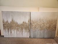 Both paintings side-by-side showing overall style and palette