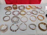 overview of all bracelets laid out