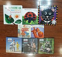 Group shot of all eight board books