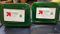 Two sealed up & up 3-packs with green lids and product labels