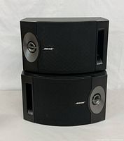Both Bose 201 Series V speakers stacked front view