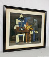 Framed Picasso print full view, showing mat and frame