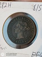 Obverse showing Queen Victoria portrait and legend