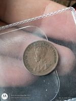 Obverse side of 1938 Canada 1 cent coin showing King George VI