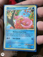 Front of Slowpoke card showing artwork, HP, attacks and set number