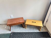 Both benches side by side to show overall appearance and relative size