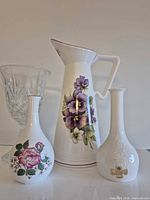 Group shot of all four vases