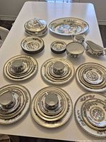 Full set laid out on table