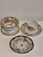 Group shot of all six porcelain pieces