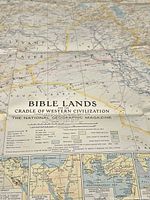 Bible Lands map full title section