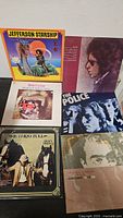 Six albums including Jefferson Starship, Bob Dylan, The Police, Jethro Tull