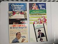 All eight LP front covers laid out