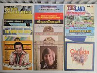 Eight LP covers including Hank Snow, Carlton Showband, Travellers, etc.