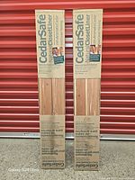 Front view of two unopened CedarSafe Natural Closet Liner boxes