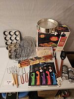 Group shot of all items on table