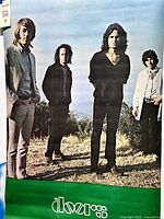 Full view of poster showing band on hilltop