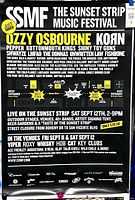 Full view of festival poster with lineup and event details