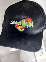 Front view showing full cap and embroidered Space Jam logo