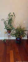 All three decorative arrangements side by side