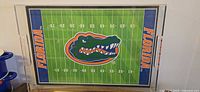 Acrylic tray with Gators football field image