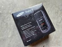 Retail box top showing Samsung Rugby II branding and model SGH-A847
