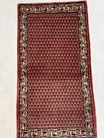Full view of Mir rug showing overall design and dimensions