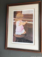 Front view of framed print showing image, mat and frame