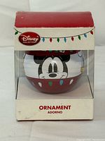 Boxed Disney Collection ornament front view