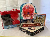 All four packaged items grouped together front view