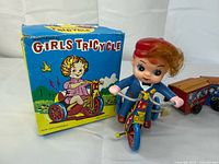 Girl tricycle toy with original box