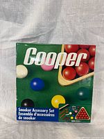 Front of Cooper Snooker Accessory Set box