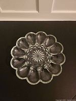 Top view showing overall shape, wells, pattern