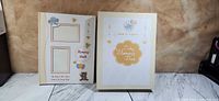 Front view of both memory book and keepsake box