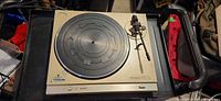 Top view of Marantz ST1080 turntable showing platter and tonearm