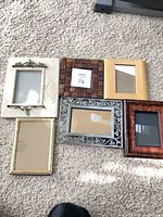 Group shot of all six picture frames