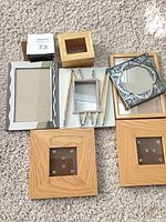 All frames arranged on carpet