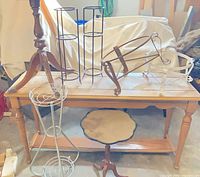 All eight plant stands grouped together