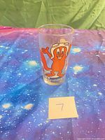 Front view of Pepsi Rocky tumbler with graphic