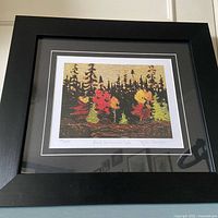 Framed print full view on wall