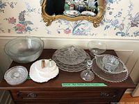 All items grouped on sideboard