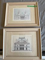 Both framed prints side by side