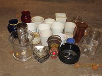 Group shot of assorted vases, pots and containers