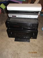 Stacked view of all five components showing fronts