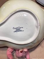 Underside showing Carlton Ware backstamp and pear shape